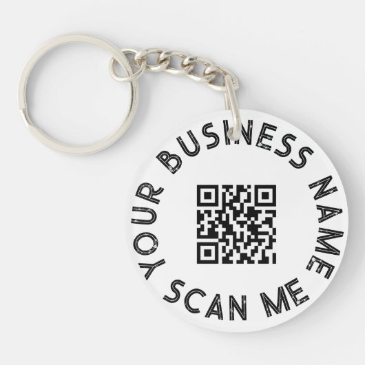 Kundenspezifischer QR-Code Schlüsselanhänger (Vorderseite)