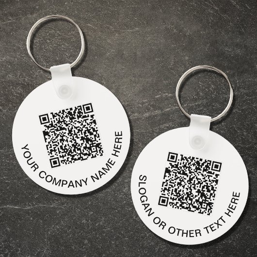 Kundenspezifischer QR-Code Schlüsselanhänger