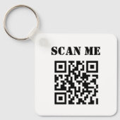 Kundenspezifischer QR-Code Schlüsselanhänger (Vorderseite)