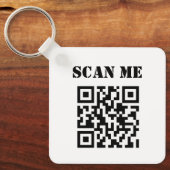 Kundenspezifischer QR-Code Schlüsselanhänger (Vorderseite)