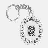 Kundenspezifischer QR-Code Schlüsselanhänger (Vorderseite links)