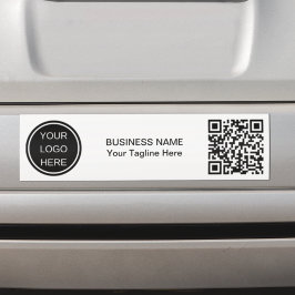 Kundenspezifischer QR-Code und Logo-Branding für U Autoaufkleber