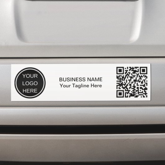 Kundenspezifischer QR-Code und Logo-Branding für U Autoaufkleber