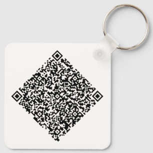 Kundenspezifischer QR-Code und Logo-Branding Schlüsselanhänger