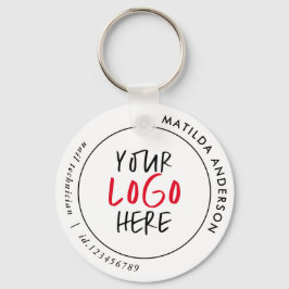 Kundenspezifischer QR-Code und Logo-Branding Schlüsselanhänger