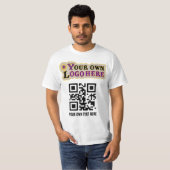 Kundenspezifischer QR-Code und Logo T-Shirt (Vorne ganz)