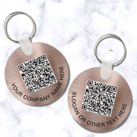 Kundenspezifischer QR-Code Werbe-Rose Gold