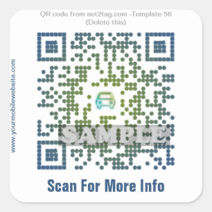 Kundenspezifischer QR Codeaufkleber (QR Quadratischer Aufkleber