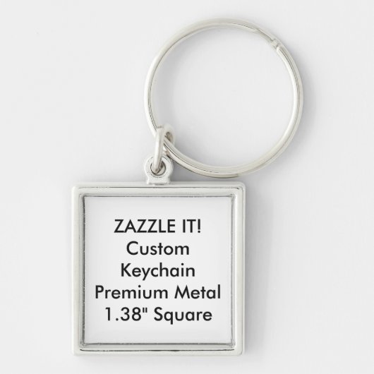 Kundenspezifischer quadratischer schlüsselanhänger (Vorne)