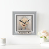 Kundenspezifischer Rahmen, zum Ihrer Kunst oder Quadratische Wanduhr (Zuhause)