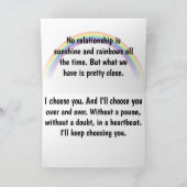 Kundenspezifischer Regenbogen LGBT zu meinem Karte (Innenseite)