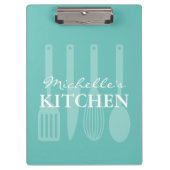 Kundenspezifischer Rezepthalter mit Kochgerätdruck Klemmbrett (Vorderseite)