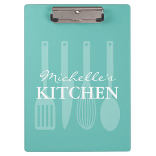 Kundenspezifischer Rezepthalter mit Kochgerätdruck Klemmbrett