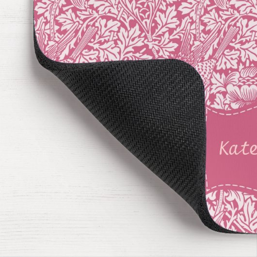 Kundenspezifischer rosa Chintz Mousepad (Ecke)