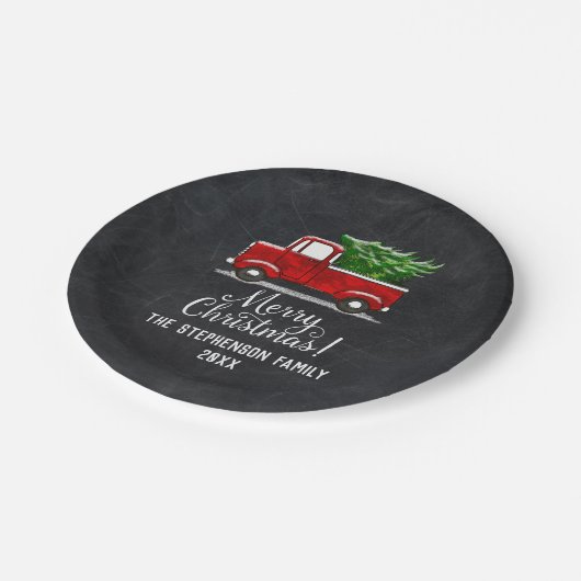 Kundenspezifischer roter pappteller (Schrägansicht)