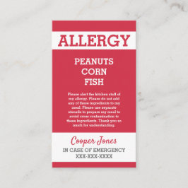 Kundenspezifischer roter telefonnummerkarte