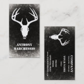 Kundenspezifischer Rotwild-Jagd-Schädel Visitenkarte (Vorne/Hinten)