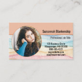 Kundenspezifischer Round-Foto-Code für kleine Unte Visitenkarte (Vorderseite)