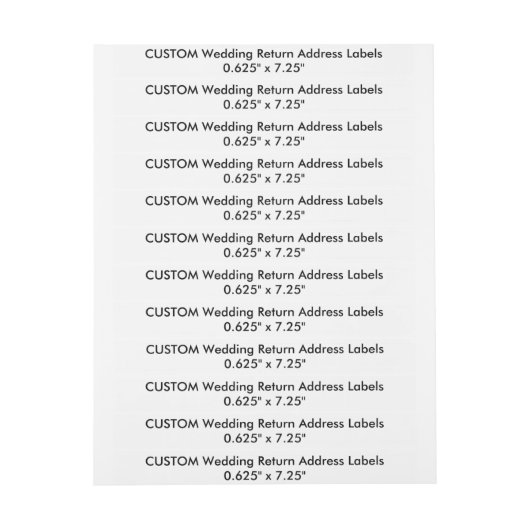 Kundenspezifischer Rücksendeadressen-Aufkleber (Bogen)