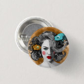 Kundenspezifischer runder Knopf/Fisch-Fische, Button (Vorne & Hinten)