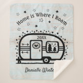 Kundenspezifischer rustikaler sherpadecke (Vorderseite)