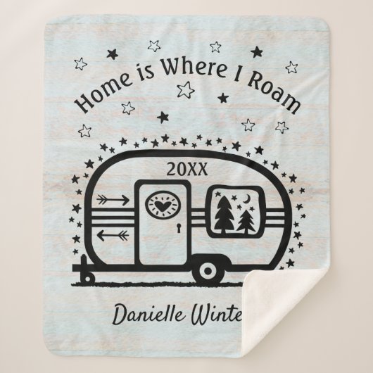 Kundenspezifischer rustikaler sherpadecke (Vorderseite)