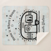 Kundenspezifischer rustikaler sherpadecke (Vorderseite (Horizontal))