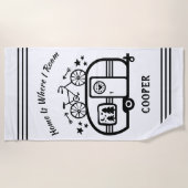 Kundenspezifischer rustikaler strandtuch (Vorderseite)