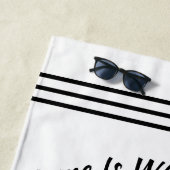 Kundenspezifischer rustikaler strandtuch (Beispiel)