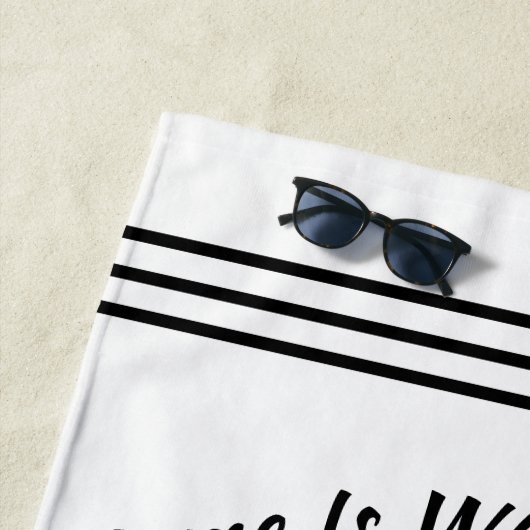 Kundenspezifischer rustikaler strandtuch (Beispiel)