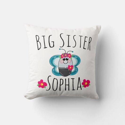 Kundenspezifischer Schmetterling und Blume der Kissen (Vorderseite)