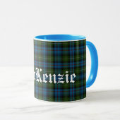 Kundenspezifischer schottischer ClanTartan des Tasse (VorderseiteRechts)