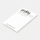 Kundenspezifischer Schulpsychologe große Post-it Klebezettel (angewinkelt)