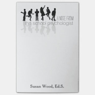 Kundenspezifischer Schulpsychologe große Post-it Klebezettel