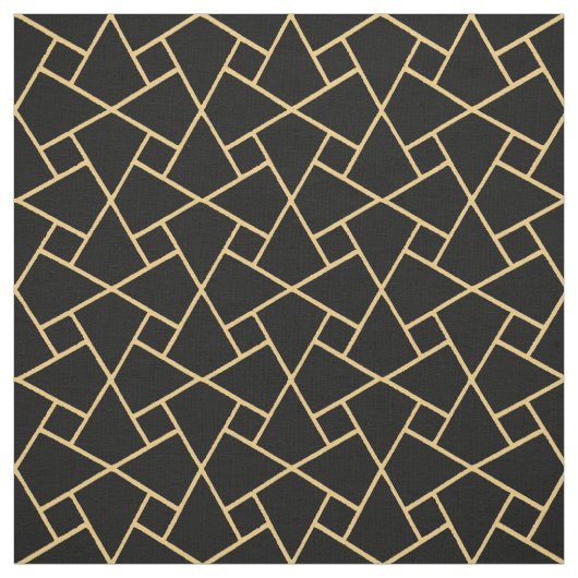 Kundenspezifischer schwarzer Gold-Effekt Stoff (Muster)