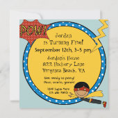 Kundenspezifischer schwarzes einladung (Rückseite)