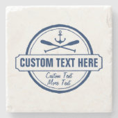 Kundenspezifischer See, Strand-Haus u. Steinuntersetzer (Vorderseite)