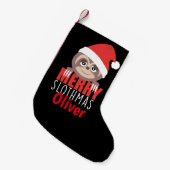 Kundenspezifischer Sloth Slothmas Kleiner Weihnachtsstrumpf (Vorderansicht (hängend))