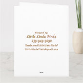 Kundenspezifischer Softball TRAINER Dankeskarte (Rückseite)