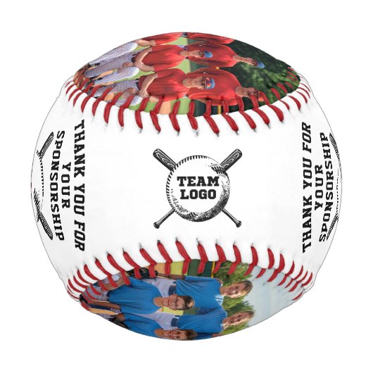 Kundenspezifischer Sponsor Vielen Dank für Ihr Ges Baseball (Rückseite)