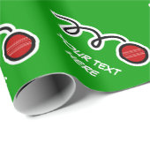 Kundenspezifischer Sportentwurf des Geschenkpapier (Rolleneckpunkt)