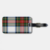 Kundenspezifischer Stewart-Kleidertartan-karierter Gepäckanhänger (Rückseite horizontal)