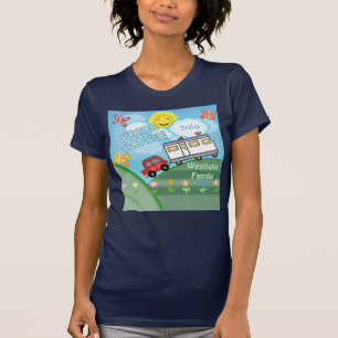 Kundenspezifischer Straßen-Reise-Familien-Ferien- T-Shirt