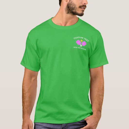 Kundenspezifischer T - Shirt für Pickleball Paddle (Vorderseite)
