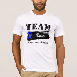 Kundenspezifischer Team-Name - Darmkrebs T-Shirt