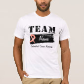 Kundenspezifischer Team-Name - Endometrial Krebs T-Shirt (Vorderseite)
