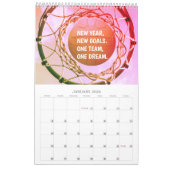 Kundenspezifischer Team-Namepersonalisierter Kalender (Jan 2026)