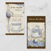 Kundenspezifischer Tee-Kaffeeshoppe-elegante Visitenkarte (Vorne/Hinten)