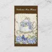 Kundenspezifischer Tee-Kaffeeshoppe-elegante Visitenkarte (Rückseite)