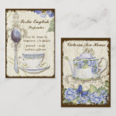 Kundenspezifischer Tee-Kaffeeshoppe-elegante Visitenkarte (Vorne/Hinten)